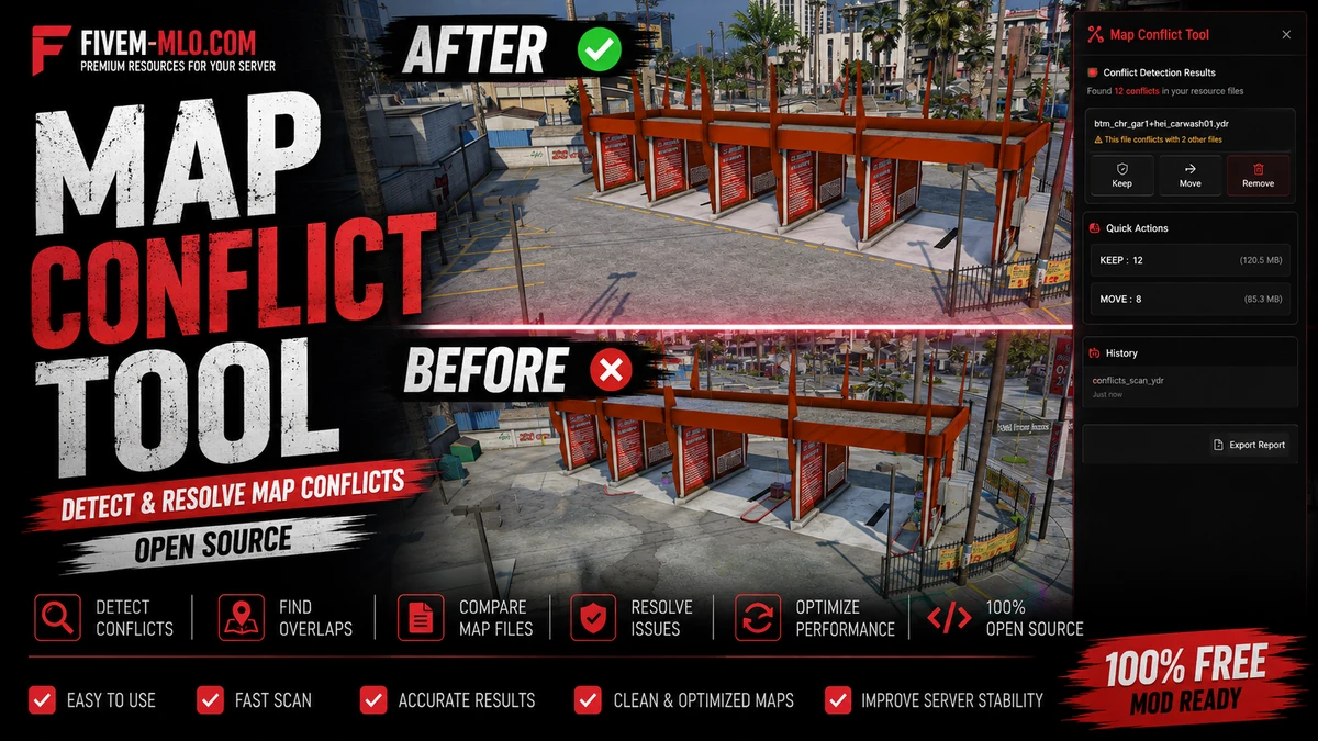 Map Conflict Tool FiveM | Open Source
